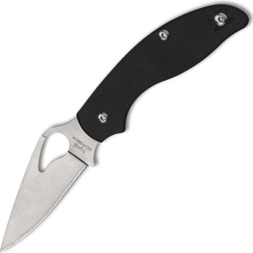 Couteau de poche pliant Byrd Tern 7 cm, finition satinée, noir, G10