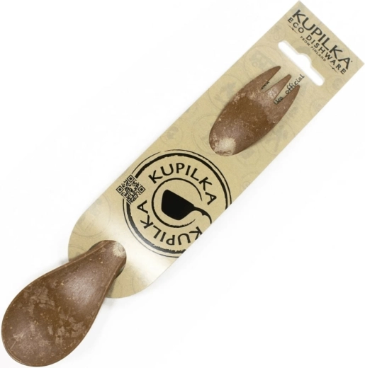Kupilka spork 20,5 cm marron – fourchette et cuillère en un