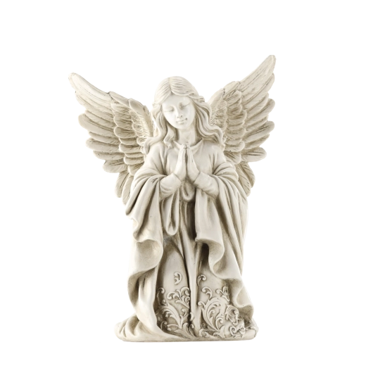 Figure décorative d’ange agenouillé