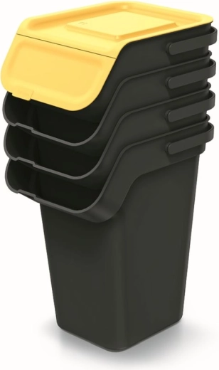 Couvercles différenciés par couleur pour un tri rapide