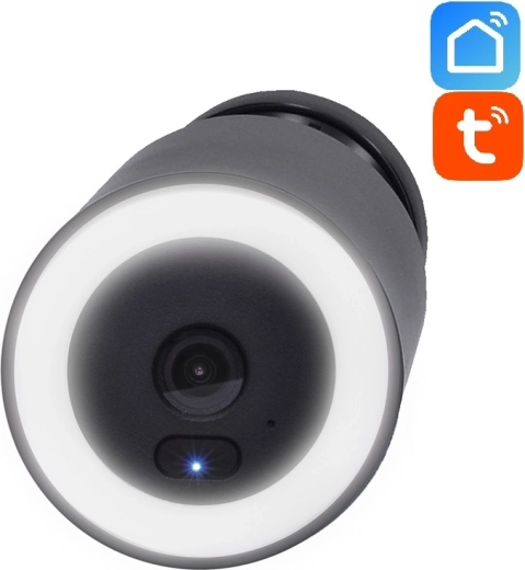 Caméra IP Wi-Fi extérieure Solight avec éclairage LED