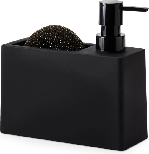 Distributeur de liquide vaisselle avec porte-éponge et éponge 320 ml - 1 pièce