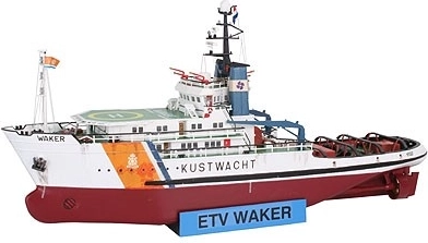 Maquette plastique du navire Kustwacht Waker 1:200