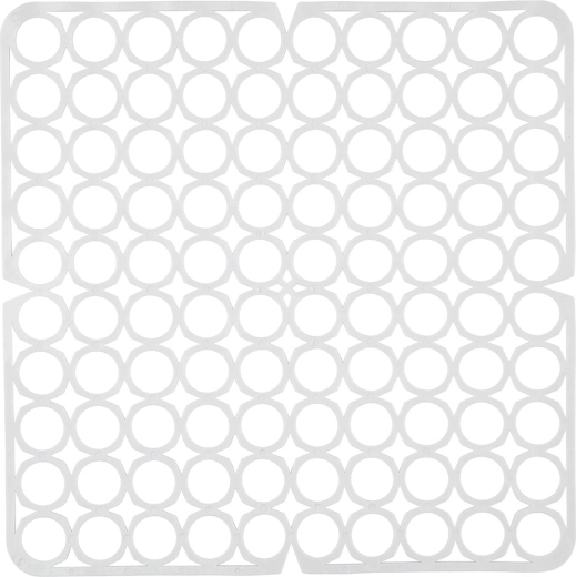 Grille élastique pour évier 27,5 × 27,5 cm – Blanche