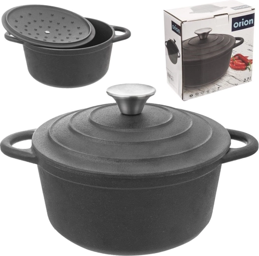 Marmite en fonte avec couvercle Orion Litina 20 cm, 2,7 l