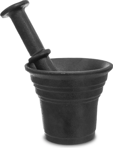 Mortier en fonte avec pilon