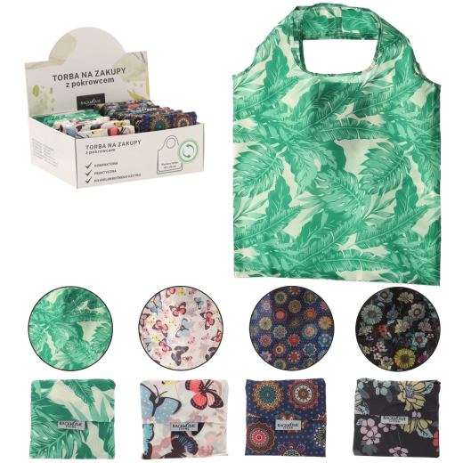 Sac de courses réutilisable Torba na zakupy 42 × 41 cm – assortiment de motifs