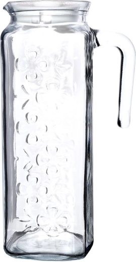 Verre épais transparent avec relief décoratif