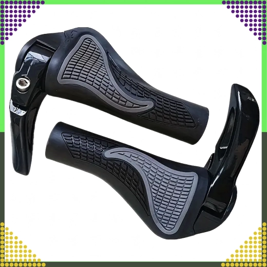 Poignées de vélo ergonomiques avec cornes