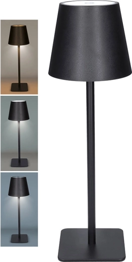 Lampe LED rechargeable Solight Lucca 120 lm, dimmable, CCT, noire