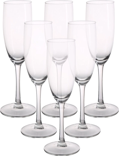 Diamond – lot de 6 flûtes à champagne 180 ml