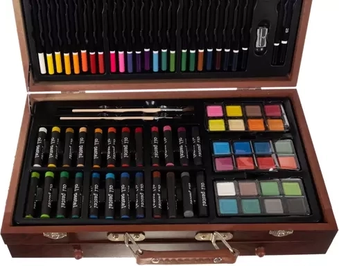 Set 129 pièces pour le dessin et la peinture