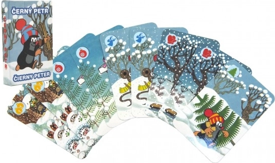 Jeu de cartes Černý Petr - Krteček en hiver