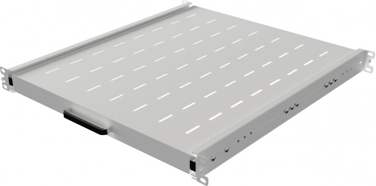 Étagère coulissante pour rack 19" 1U, 500 mm, gris