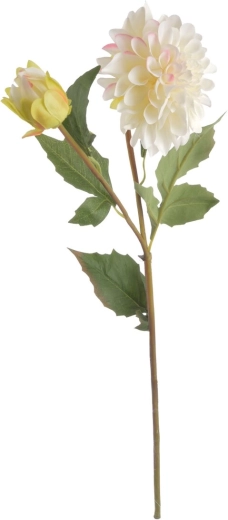 Fleur artificielle – dahlia blanc 68 cm