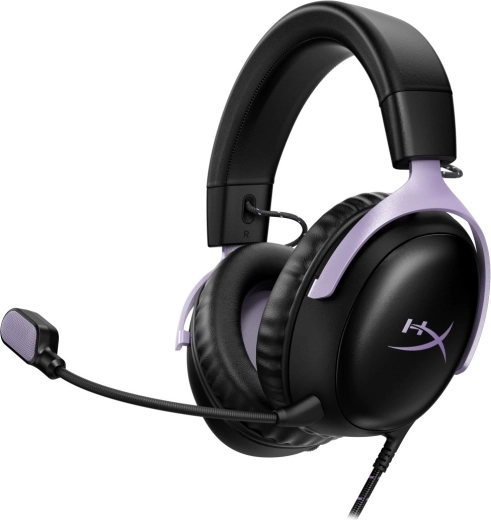 Casque gaming HyperX Cloud III noir-lavande