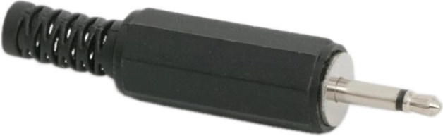 Fiche jack mono 2,5 mm avec protection anti-rupture