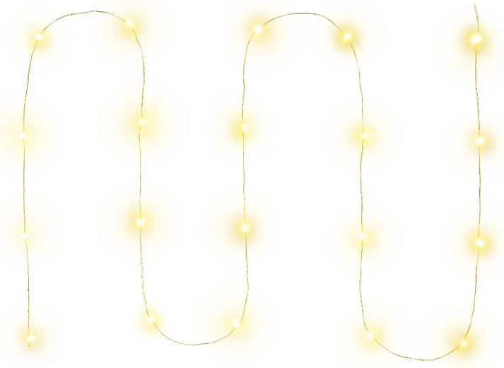 Guirlande de Noël Nano Retlux, 20 LED blanc chaud