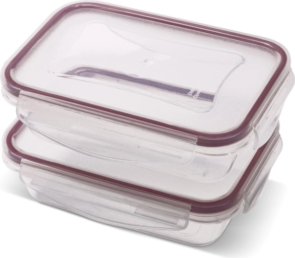 Set de boîtes rectangulaires Lamart Clip 2 × 400 ml