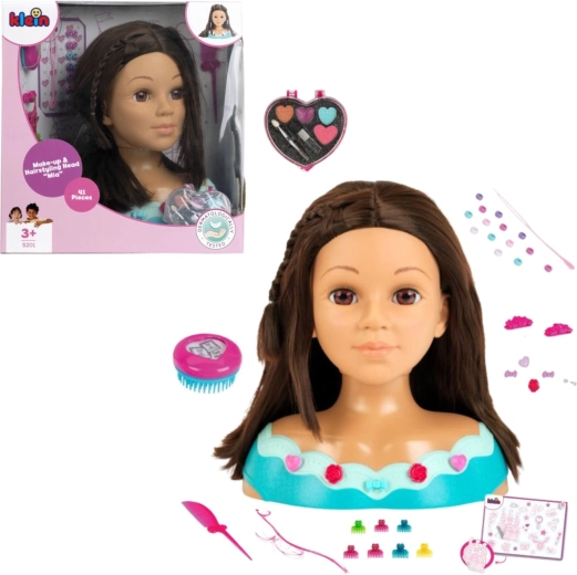 Tête à coiffer Mia pour coiffure et maquillage