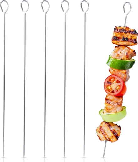 Aiguilles à brochettes en acier inoxydable Vilde 25 cm, 6 pièces
