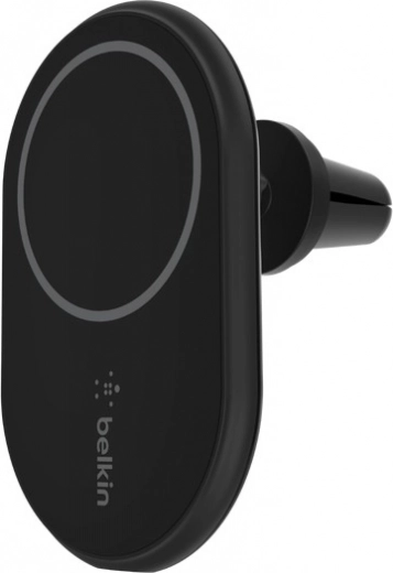 Chargeur sans fil magnétique pour voiture Belkin BOOST CHARGE, fixation sur grille d’aération, 10 W
