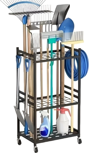 35 emplacements pour outils à long manche