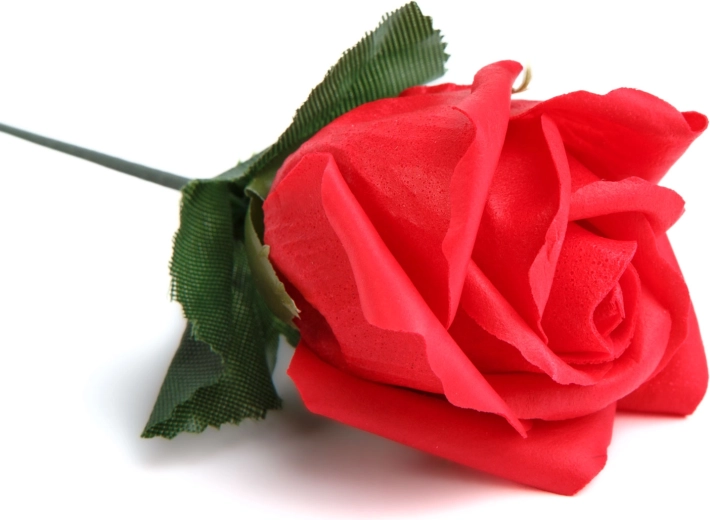 Rose décorative artificielle en trois couleurs - 1 pièce