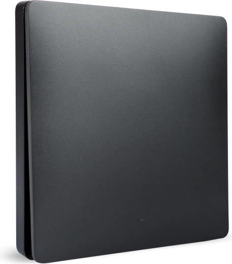 Bouton mural cinétique sans fil Delight, 1 circuit, noir
