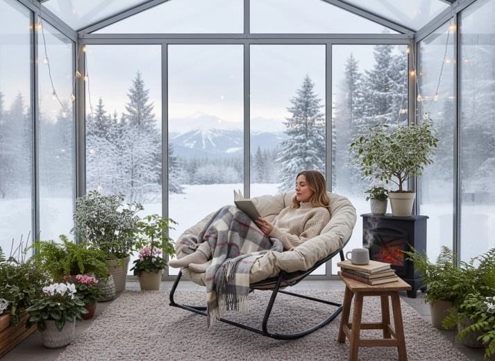 Cadre en acier solide avec bercement doux