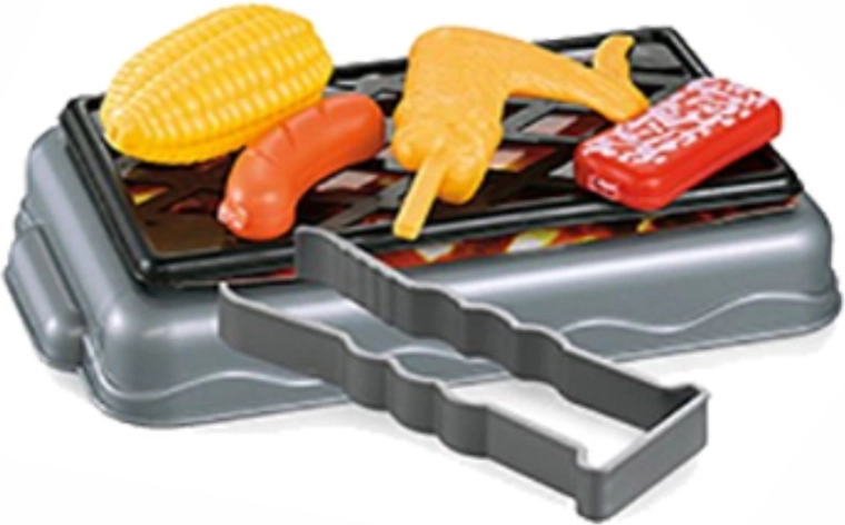 Grillades et service avec accessoires et aliments