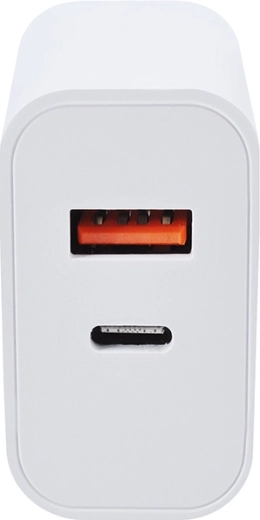 Deux ports : USB-A + USB-C