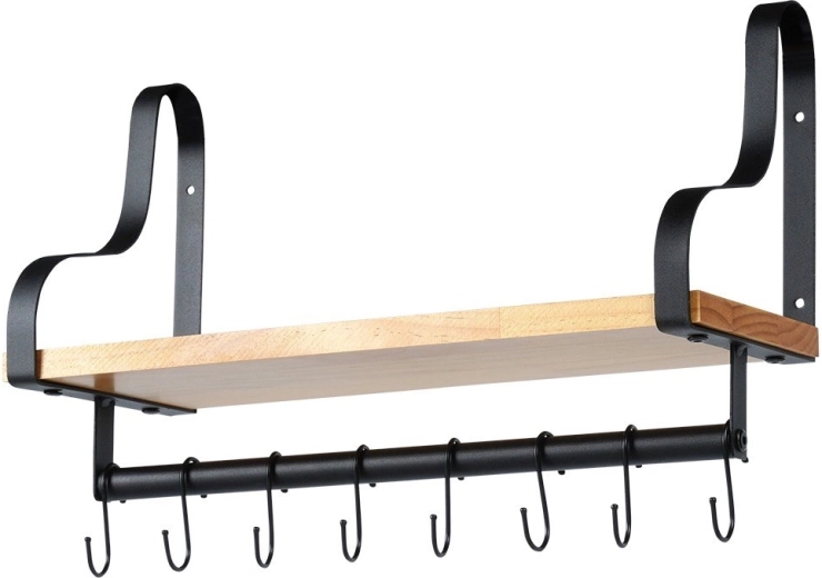 Combinaison solide de métal et de bois naturel