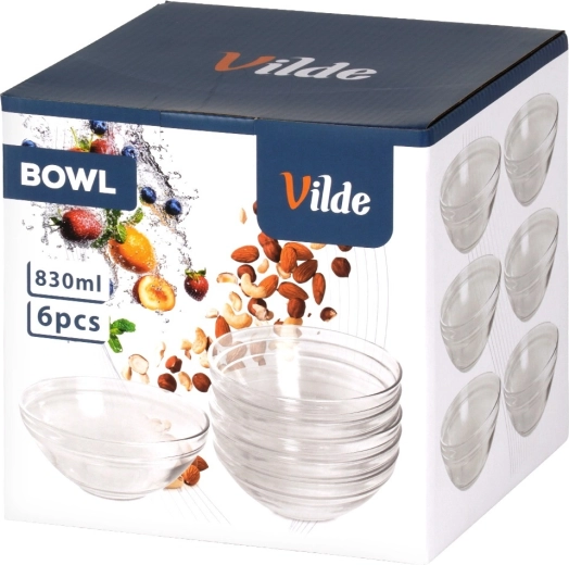 6× bol 830 ml pour un service polyvalent