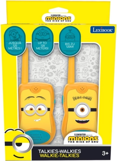 Talkies-walkies pour enfants MINIONS avec portée de 120 m
