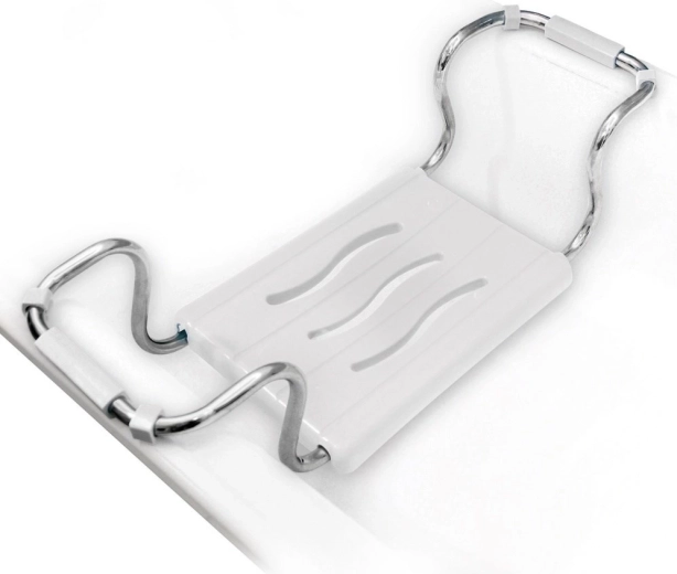 Siège de baignoire à largeur réglable 42,5–65 cm, capacité 120 kg