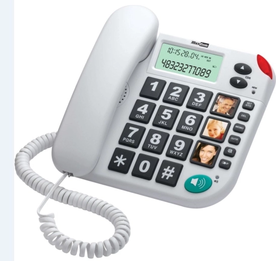 Téléphone filaire KXT480 BB, blanc