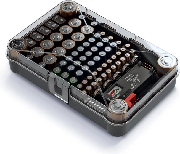 Rangement clair pour tous les types de piles