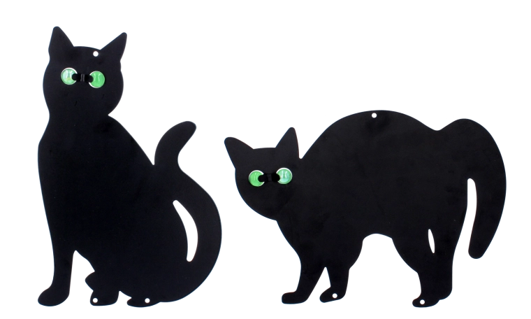 Répulsif décoratif pour oiseaux et rongeurs en forme de chat