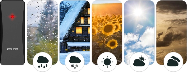 Large plage de mesure de la température et de l’humidité