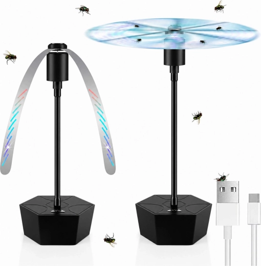 Ventilateur USB portable anti-mouches et anti-moustiques