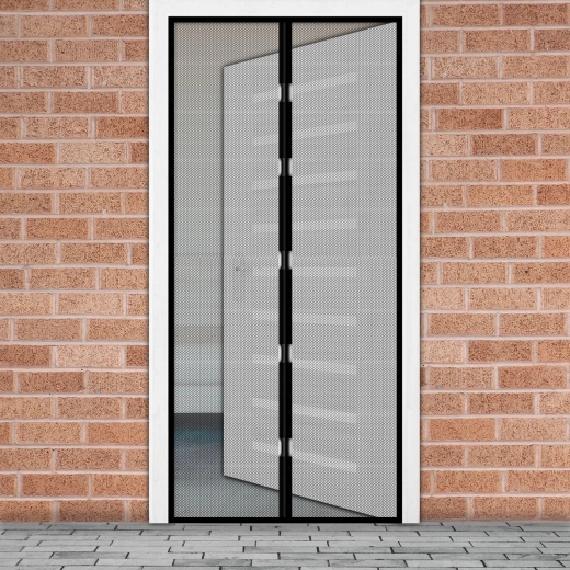 Rideau magnétique de porte anti-insectes 100 x 210 cm