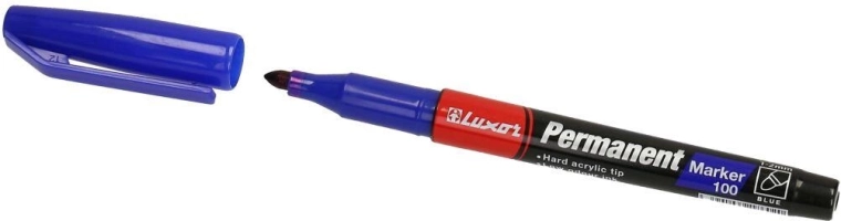 Marqueur permanent Luxor 100 – Bleu