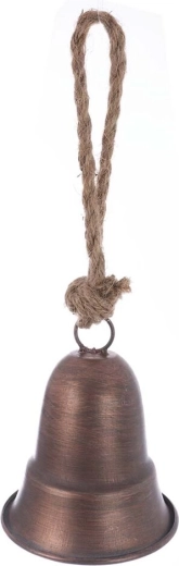 Cloche suspendue en métal marron