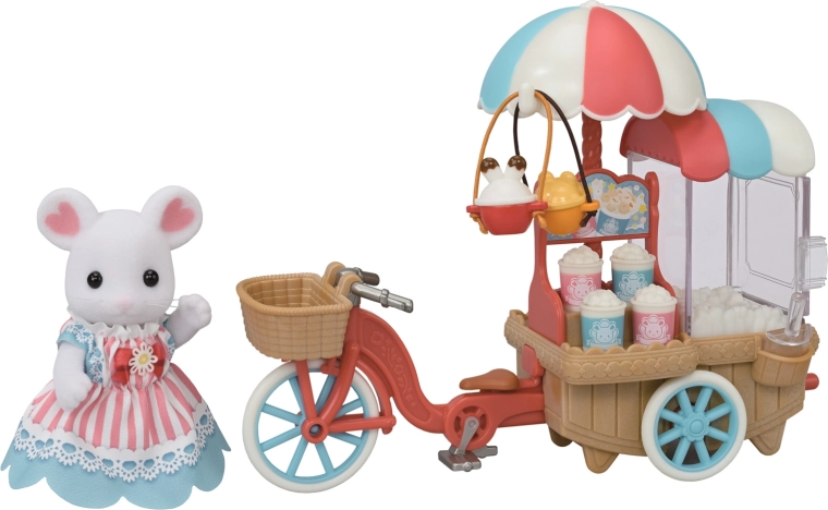 Sylvanian Families stand de popcorn mobile avec petite souris