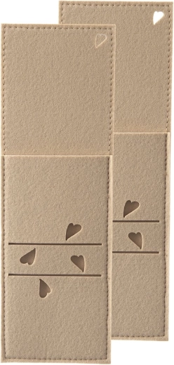 Décor élégant avec cœurs