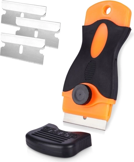 Grattoir pour plaques vitrocéramiques et à induction 10,5 cm, lot de 4 pièces