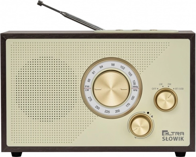 radio de table OR Słowik avec USB, Bluetooth et FM/LW – bois brun foncé
