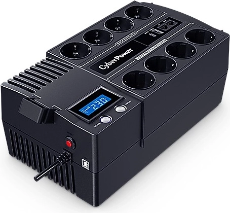 Onduleur (UPS) CyberPower 1200 VA / 720 W avec LCD, AVR et 8× Schuko