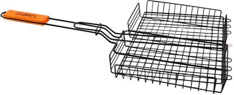 Grille de cuisson profonde Camping 31 × 24 cm, noire